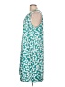 Perceptions Print Teal Casual Dress Size L - photo 5