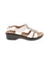 Clarks White Sandals Size 9 1/2 - photo 1