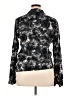 Sandro Print Black Long Sleeve Blouse Size XL (4) - photo 2