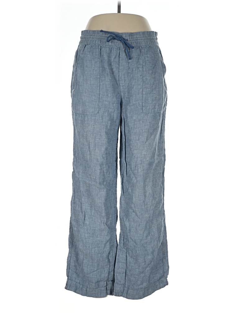 Pre-owned Athleta Linen Pants In Blue