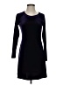 Moda International Solid Black Casual Dress Size S - photo 1