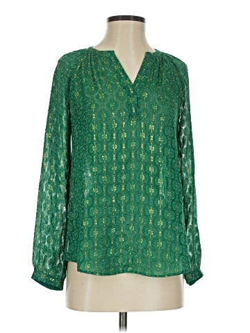 J.Crew Long Sleeve Silk Top (view 1)