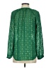 J.Crew Green Long Sleeve Silk Top Size 2 - photo 2