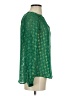 J.Crew Green Long Sleeve Silk Top Size 2 - photo 4