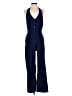 Monteau 100% Polyester Solid Blue Jumpsuit Size M - photo 1