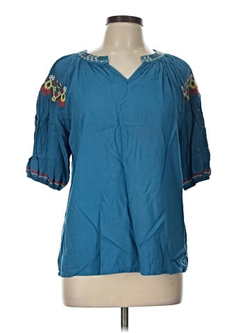 Solitaire 3/4 Sleeve Blouse (view 1)