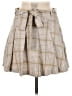 Miss Selfridge Plaid Tan Casual Skirt Size 6 - photo 1