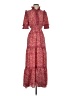 Max Studio Paisley Red Casual Dress Size S (estimated) - photo 1