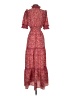 Max Studio Paisley Red Casual Dress Size S (estimated) - photo 2