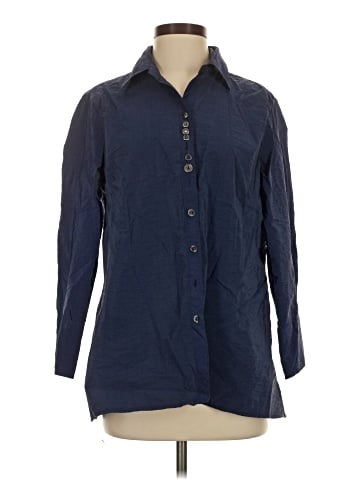 Ann Taylor 3/4 Sleeve Button-Down Shirt (view 1)