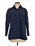 Ann Taylor Blue Tan 3/4 Sleeve Button-Down Shirt Size S - photo 1