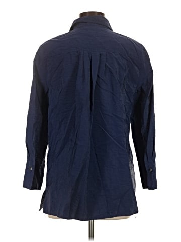 Ann Taylor 3/4 Sleeve Button-Down Shirt (view 2)