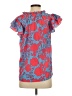 Sugarlips 100% Polyester Hearts Red Short Sleeve Blouse Size S - photo 2