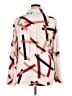 Lulus 100% Polyester Color Block Ivory Long Sleeve Blouse Size XL - photo 2
