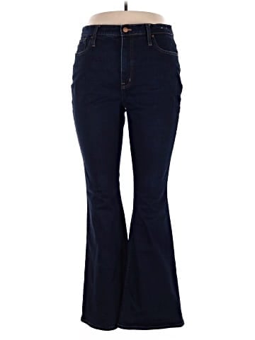 Madewell Skinny Flare Jeans in Rinse Wash (view 1)