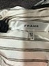 FRAME 100% Polyester Stripes Ivory Long Sleeve Blouse Size XL - photo 7