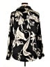 Lulus 100% Polyester Print Black Long Sleeve Blouse Size XL - photo 2