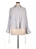 Lulus 100% Polyester Gray 3/4 Sleeve Blouse Size XL - photo 1
