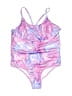 Penelope Mack Paisley Purple One Piece Swimsuit Size 12 - photo 1