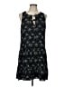 Sanctuary 100% Rayon Floral Black Casual Dress Size L - photo 1
