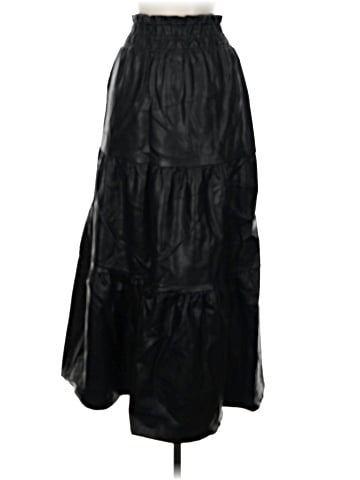 By Anthropologie Faux Leather Skirt (view 2)