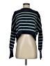 Free People Stripes Green Pullover Sweater Size S - photo 1