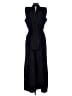 Naked Zebra Solid Black Jumpsuit Size L - photo 2