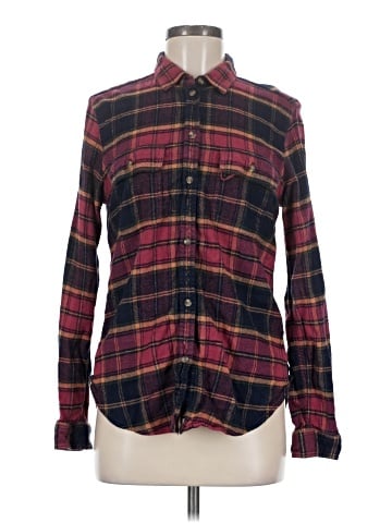 American Eagle Outfitters Long Sleeve Button-Down Shirt (view 1)