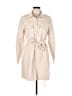 Missguided 100% Polyester Ivory Trenchcoat Size 10 - photo 1