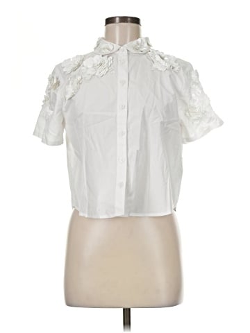 J.Crew Collection Short Sleeve Blouse (view 1)