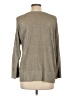 Nic + Zoe Metallic Silver Pullover Sweater Size L - photo 2