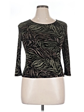 Brittany Black 3/4 Sleeve Top