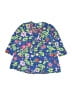 Le Top Floral Blue 3/4 Sleeve Button-Down Shirt 18-24 MO / 24 MO - photo 1