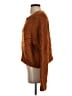 Unsubscribed 100% Cotton Chevron-herringbone Brown Pullover Sweater Size S - photo 5