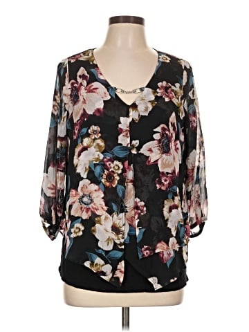 Apt. 9 3/4 Sleeve Blouse (view 1)