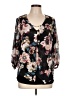 Apt. 9 100% Polyester Black 3/4 Sleeve Blouse Size L - photo 1