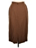I.Magnin Solid Brown Casual Skirt Size 8 - photo 2