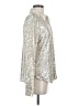 Sanctuary Metallic Silver Long Sleeve Blouse Size S - photo 4