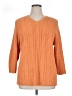 Lands' End 100% Cotton Orange Pullover Sweater Size XL - photo 1