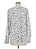 Ann Taylor 100% Polyester Floral Ivory Long Sleeve Blouse Size M - photo 2