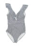 aava Houndstooth Gray One Piece Swimsuit Size S - photo 1
