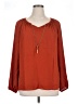 Sami & JO 100% Polyester Orange Long Sleeve Blouse Size XL - photo 1