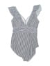 aava Houndstooth Gray One Piece Swimsuit Size S - photo 2