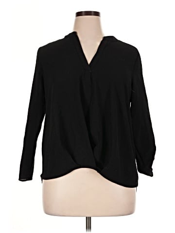 NY Collection Long Sleeve Blouse (view 1)