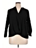 NY Collection Black Long Sleeve Blouse Size XL - photo 1