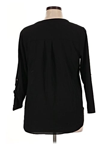 NY Collection Long Sleeve Blouse (view 2)