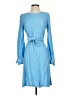 Goat Solid Blue Casual Dress Size 4 - photo 1