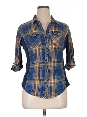 Ci Sono 3/4 Sleeve Button-Down Shirt (view 1)