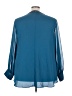 Jennifer Lopez 100% Polyester Teal 3/4 Sleeve Blouse Size 3X - photo 2