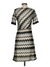 Pixley 100% Polyester Chevron-herringbone Gray Casual Dress Size S - photo 2